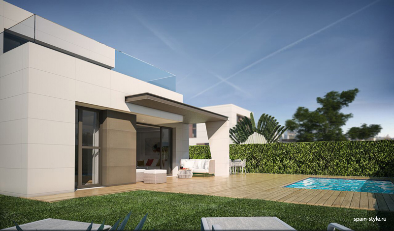 Pool, Modern villas for sale in Torre del Mar  