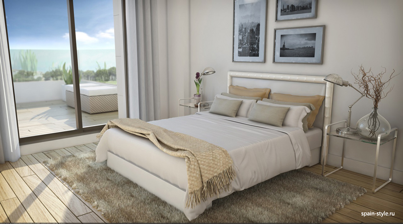 Bedroom, Modern villas for sale in Torre del Mar