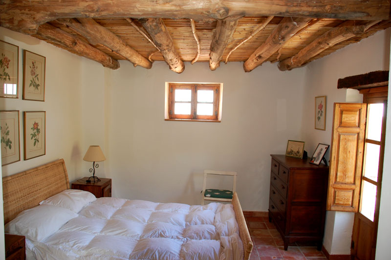 Dormitorio, Cortijo rural en Las Alpujarras