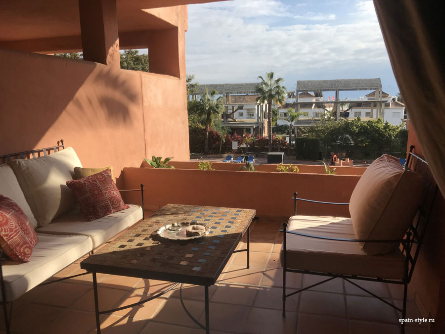Apartment for rent in Marbella, Golden Mile, Terrace 