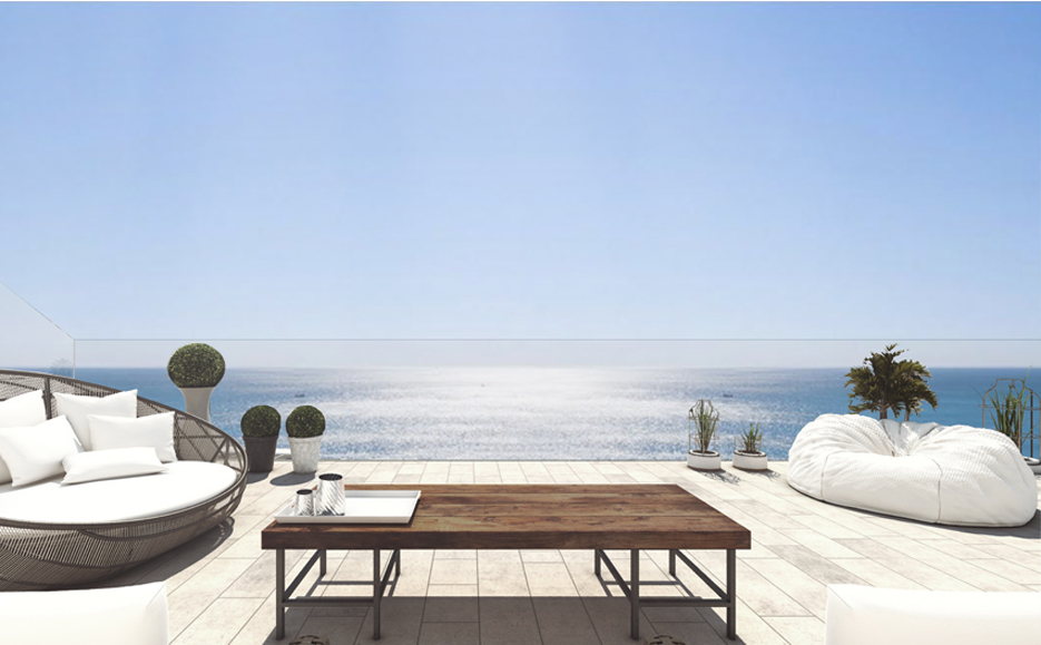Penthouse terrace,  First line Sea View Apartments and Penthouses direct from Developer in Torrox, Malaga