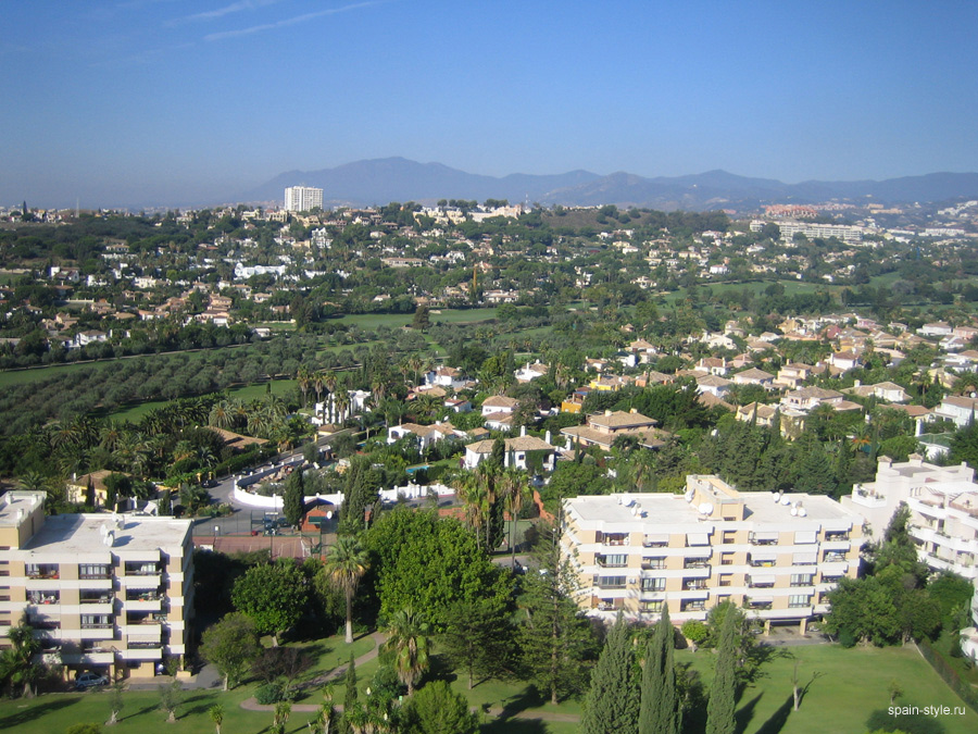 Vista del complejo residencial