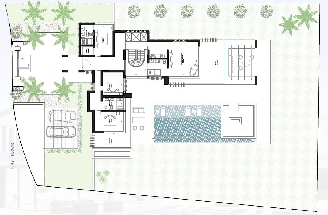 Masterplan, Chalet de lujo sobre el plano en Benahavís